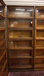 SIX-SECTION STACKING OAK LAWYE