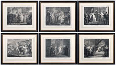 Six Shakespeare engravings: