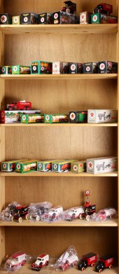 SIX SHELVES OF TEXACO DIE CAST