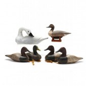 SIX SIGNED MINIATURE WATERFOWL