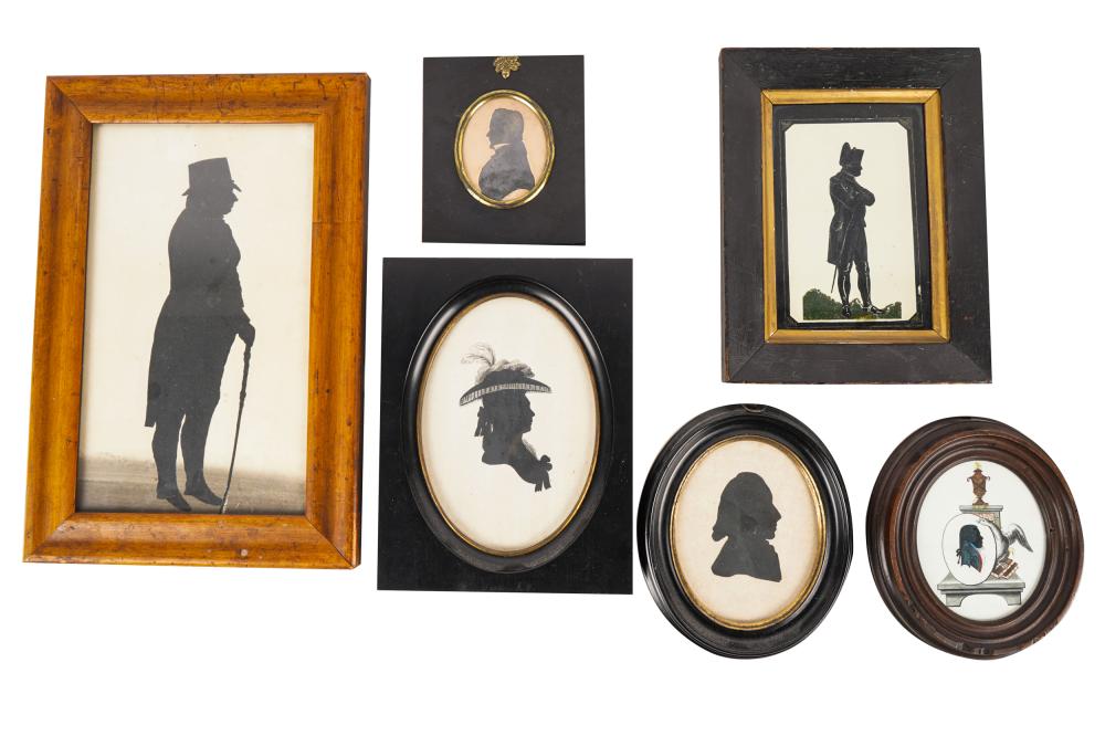 SIX SILHOUETTE PORTRAIT