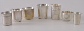 SIX SILVER CUPS AND A CRISTOFL