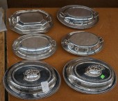 SIX SILVERPLATE COVERED VEGETA