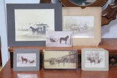 SIX SLEIGH PHOTOGRAPHS. Americ