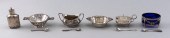 SIX SMALL EUROPEAN SILVER TABL