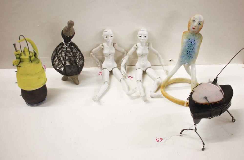 SIX SMALL SCULPTURES: JILL ALLEN,