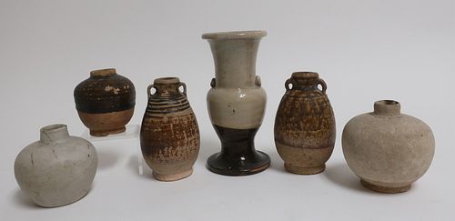 SIX SMALL SOUTHEAST ASIAN JARSTwo