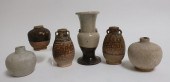SIX SMALL SOUTHEAST ASIAN JARS