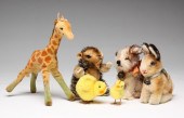 SIX SMALL STUFFED ANIMALS. Twe