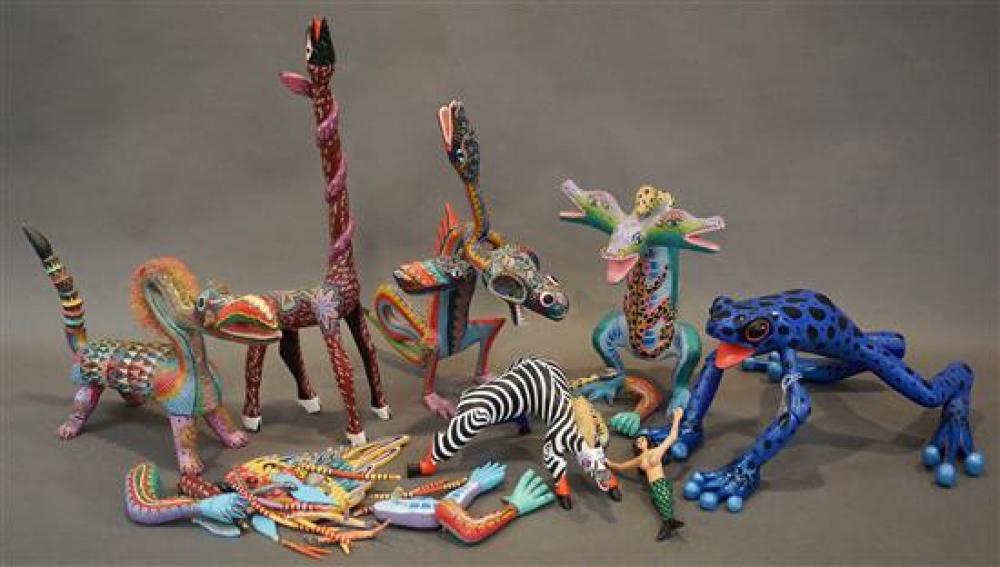 SIX SOUTH AMERICAN POLYCHROME