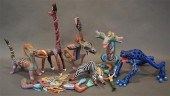 SIX SOUTH AMERICAN POLYCHROME