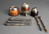 SIX SOUTH AMERICAN SILVER PLAT