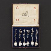 SIX SPANISH STERLING SILVER BO