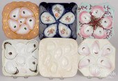 SIX SQUARE OYSTER PLATESSix sq