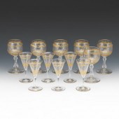 SIX ST. LOUIS CRYSTAL WINE GLA