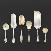 SIX STERLING AND 800 SILVER TA