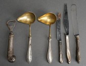 SIX STERLING OR LESSER SILVER