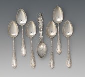 Six Sterling Silver Grapefruit