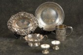 SIX STERLING SILVER HOLLOWARE