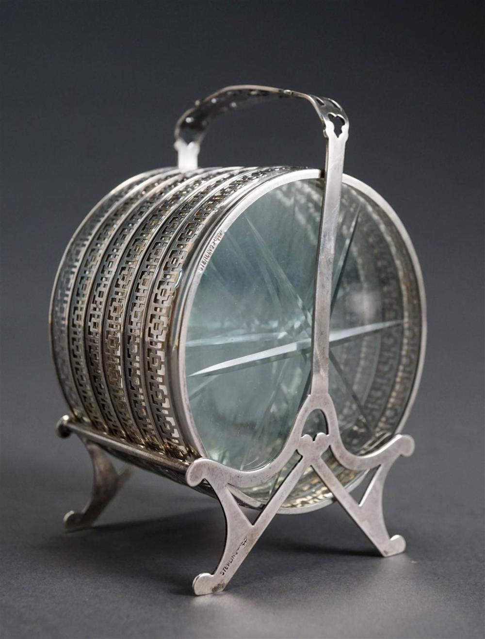 SIX STERLING SILVER MOUNTED
