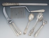 Six Sterling Silver Utensils b