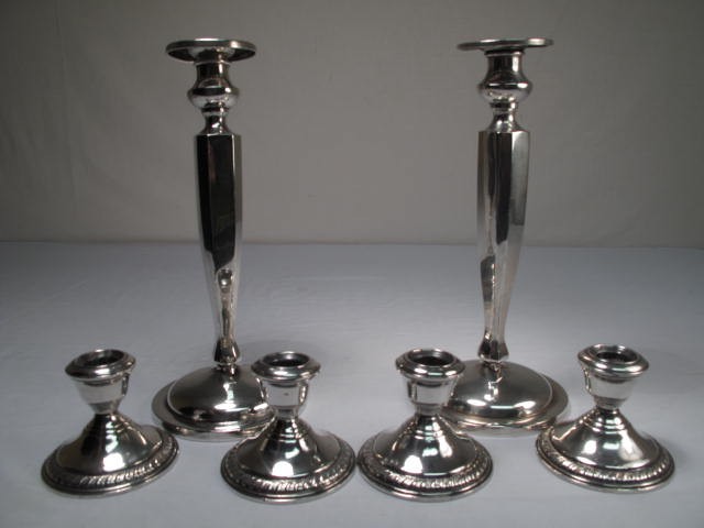 Six Sterling silver weighted