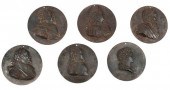 SIX SWEDISH RELIEF PORTRAIT BU