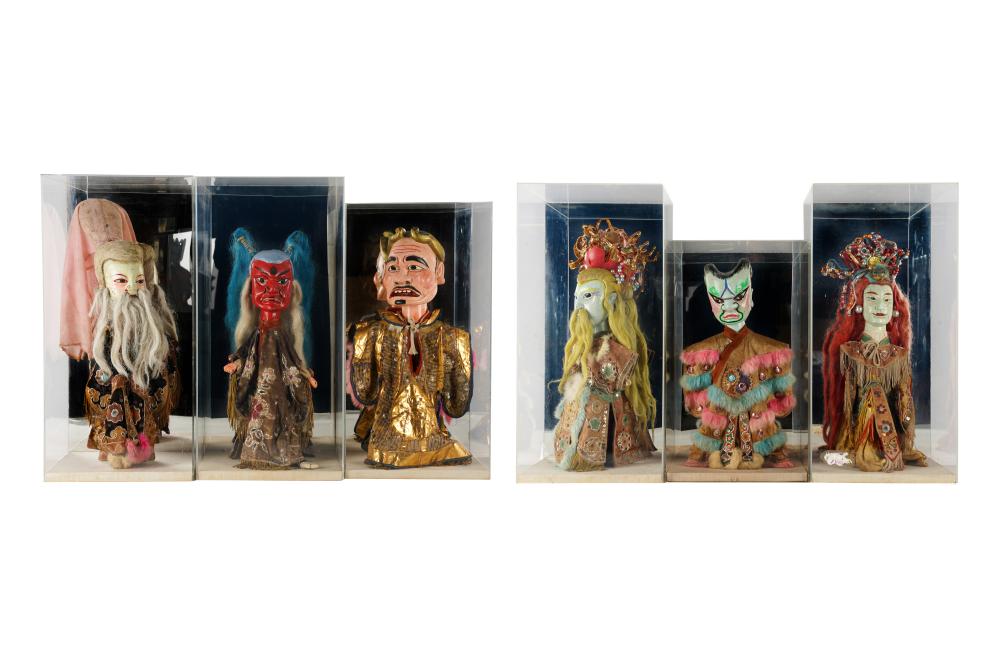 SIX TAIWANESE PUPPETSpainted