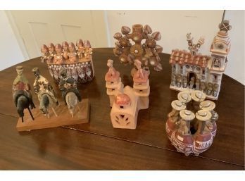 Six terracotta figurines,