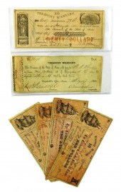 †SIX TEXAS TREASURY WARRANTS F