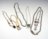 SIX TIBET NECLACE W/ AGATE, BO