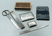Six Tiffany accessories: silve