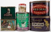 SIX TOFFEE TINSSix Toffee Tins