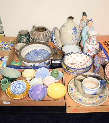 SIX TRAY LOTS OF ASIAN AND