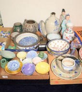 SIX TRAY LOTS OF ASIAN AND CHI