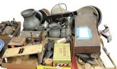 SIX TRAY LOTS OF WOODENWARE, T