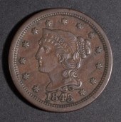 Six United States coronet type