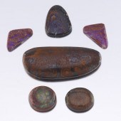 SIX UNMOUNTED MULTI-SHAPE BOUL