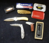 SIX UPSCALE FOLDING BLADE KNIV