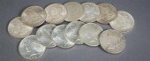 SIX U.S. PEACE TYPE SILVER DOL