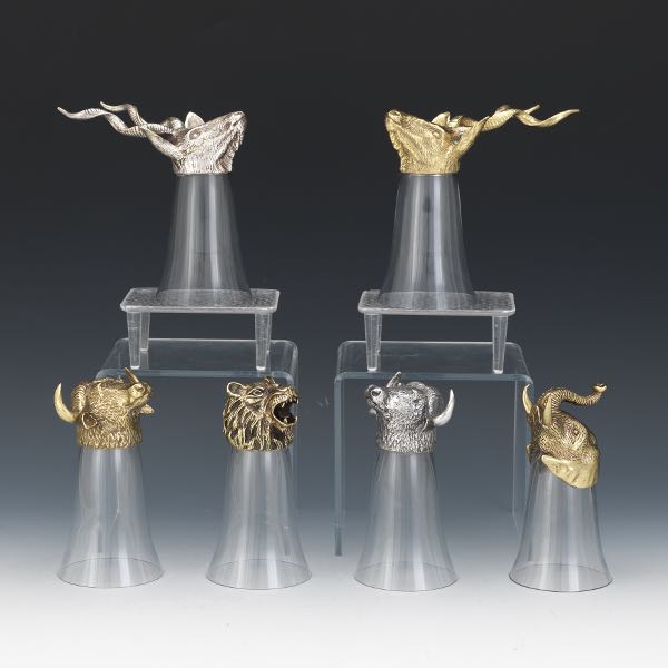 SIX VALENTI VINTAGE GOLD AND SILVER