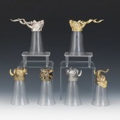 SIX VALENTI VINTAGE GOLD AND S