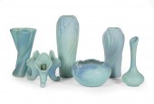 SIX VAN BRIGGLE ART POTTERY VA