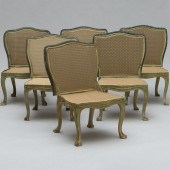 SIX VENETIAN ROCOCO STYLE GREE