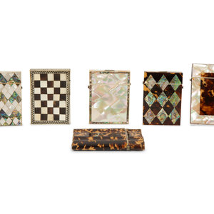 Six Victorian Card Cases