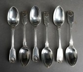 SIX VICTORIAN ENGLISH STERLING