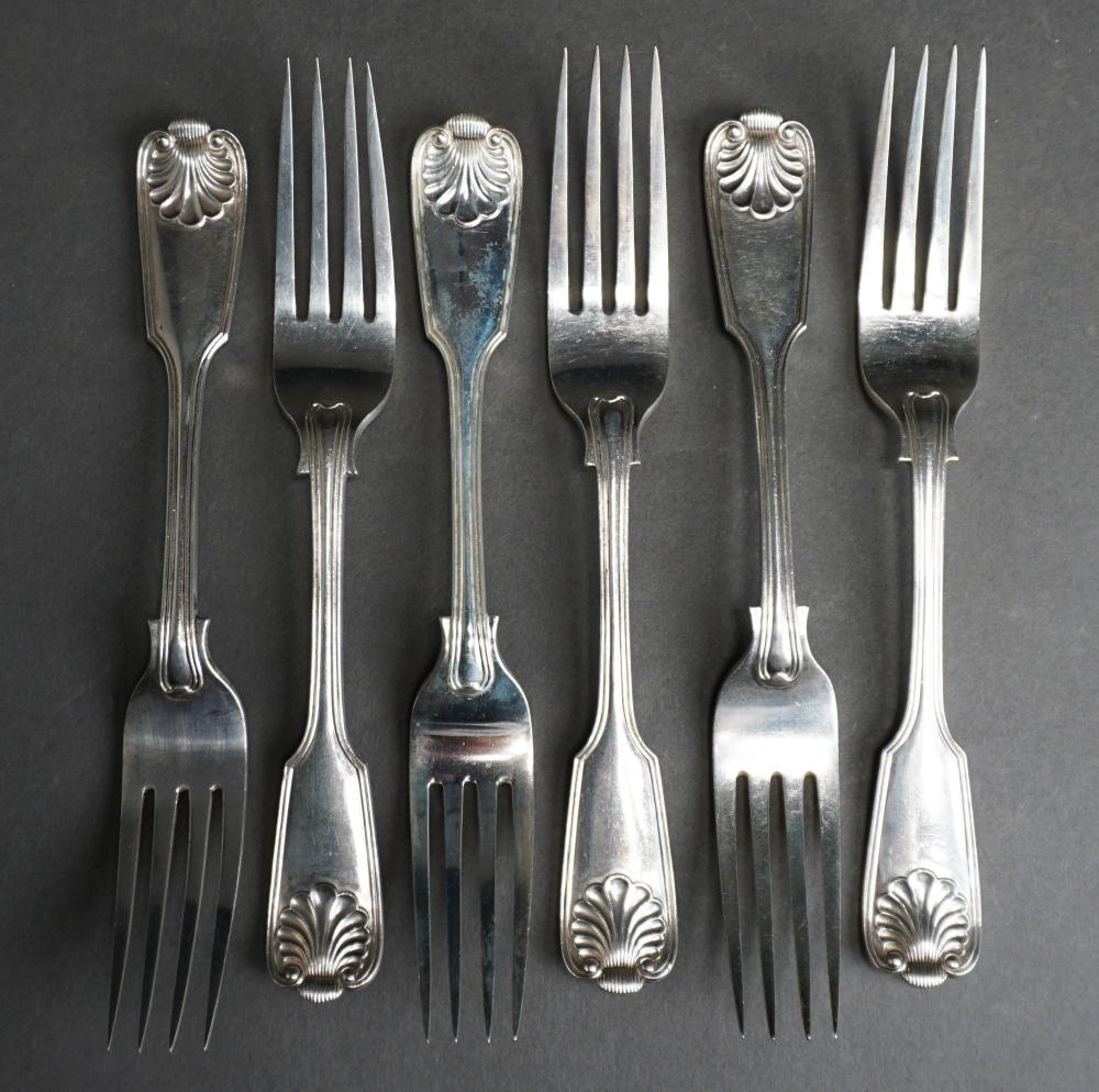 SIX VICTORIAN ENGLISH STERLING
