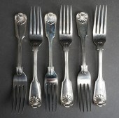 SIX VICTORIAN ENGLISH STERLING