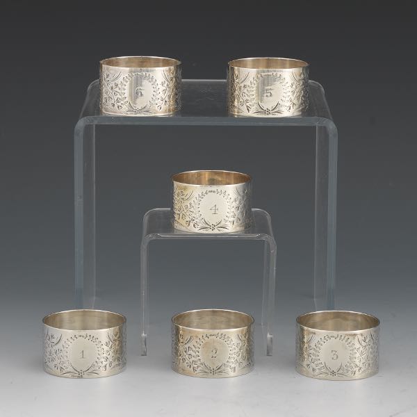 SIX VICTORIAN STERLING SILVER