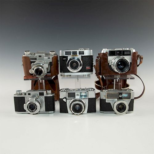SIX VINTAGE 35MM RANGFINDER,